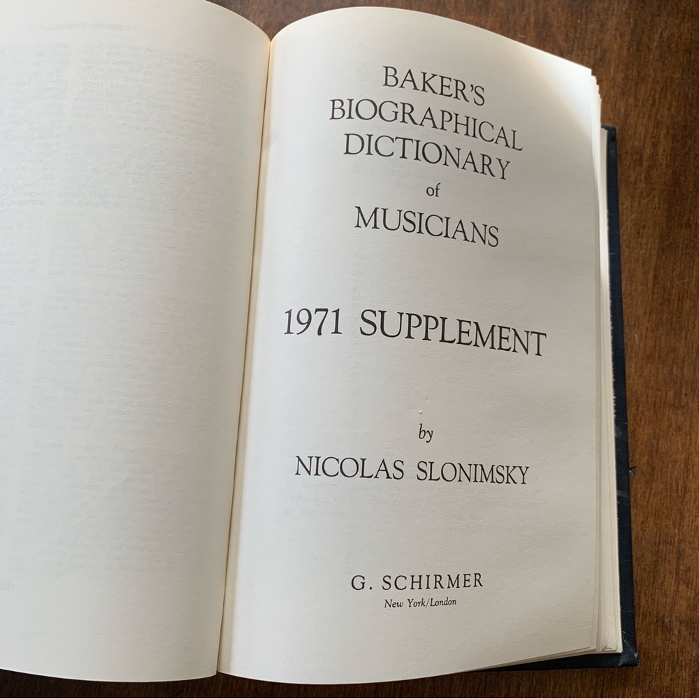 Vintage Baker’s Biographical Dictionary of Musicians 5th Edition - Picture 7 of 12